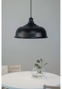 Черна висяща лампа с метален абажур 50x50 cm Port - Markslöjd