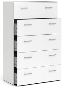 Бял висок скрин 74x115 cm Space – Tvilum
