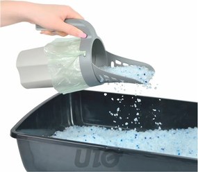 Светлосива лопатка 16x11 cm – Love Story