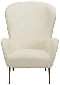 Кремаво кресло от плат букле Glam – DAN-FORM Denmark