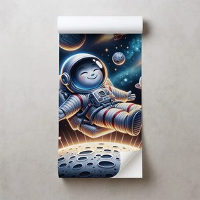 Самозалепващ фототапет – Весел астронавт сред ракети