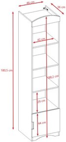 Етажерка за книги Classic Slim