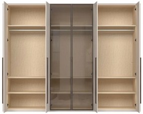 Гардероб Dutchess шесткрил 2 стъкло