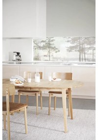 Кафяв коняк/естествени трапезни столове в комплект от 2 бр. от имитация на кожа Wolcott – Rowico