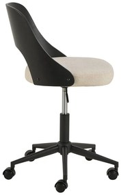 Офис стол в черен и бежов цвят Lucy – Actona