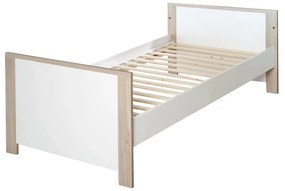 Детско легло в бял и естествен цвят 70x140 cm Olaf - Roba