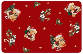 Пластмасова подложка за хранене с коледен мотив 28,5x44 cm Oursons – douceur d'intérieur