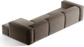 Кафяв ъглов диван (десен ъгъл) Bergamo – Cosmopolitan Design