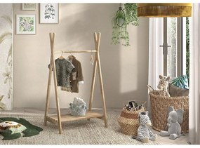 Детска закачалка от масивен дъб в естествен цвят 74x132 cm Forrest – Vipack