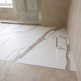 Корито за душ кабина Bazalt CARRARA WHITE 80x100