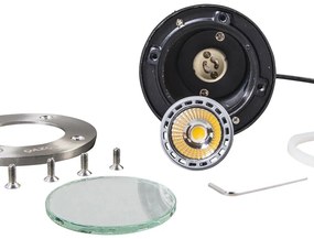 Модерен наземно прожектор от неръждаема стомана - Basic Round