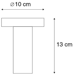 Модерна таванна лампа златиста - Facil