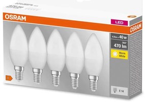 К-кт 5x LED крушка BASE B40 E14/4,9W/230V 2700K - Osram