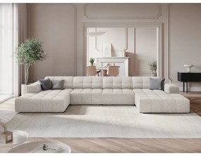 Светлосив ъглов диван (U-образен) Chicago - Cosmopolitan Design