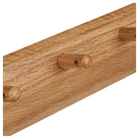 Стенна закачалка от масивен дъб в естествен цвят 50 cm Barco – House Nordic