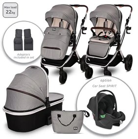 Комбинирана детска количка 2в1 GLORY LORELLI - OPALINE Grey