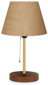 Бежова настолна лампа с текстилен абажур (височина 14 cm) Mardin – Opviq lights