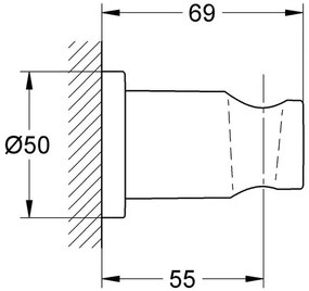 Поставка за душ Grohe Rain Душ Essence New-Gold Glossy