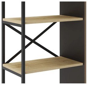 Етажерка за книги в дъбов декор в естествен цвят 58x175 cm Ara - Marckeric