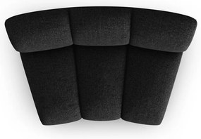 Черно-антрацитен модулен диван (среден модул) Lupine – Micadoni Home