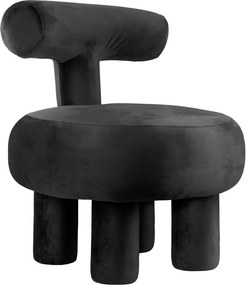 Черно кадифено кресло Abrazo – Leitmotiv