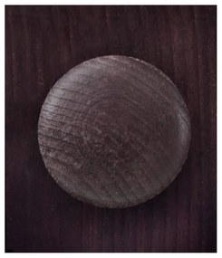 Тъмнокафява витрина от масивен бор 180x35 cm Lisa – Støraa