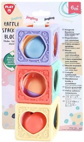PlayGo - Recycled Кубчета Дрънкалки Stacking Blocks 4872
