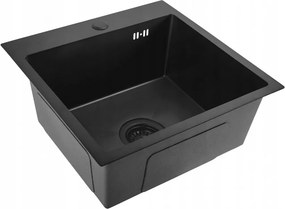 Стоманена мивка Leo 40 Black