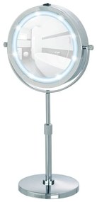 Козметично огледало със светлина/увеличително (5x) ø 13,5 cm Lumi – Wenko