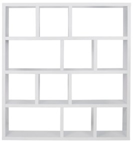 Бял шкаф за книги 150x159 cm Berlin - TemaHome