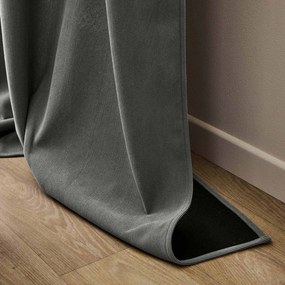 Антрацитно термо перде от рипсено кадифе 140x260 cm Madison – douceur d'intérieur