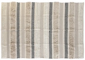 Килим DKD Home Decor 230 x 160 x 1 cm Черен Бежов Памук Boho