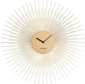 Стенен часовник в златист цвят, ø 45 cm Peony - Karlsson