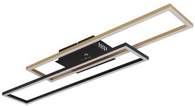 Globo 67208-30G -LED Плафониера DAKARI 30W/230V 3000K 60x80 см черен/златист