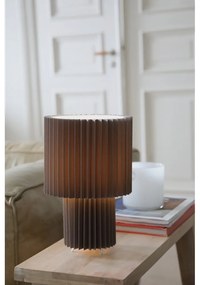 Сива настолна лампа с текстилен абажур (височина 32 cm) Catis – Markslöjd