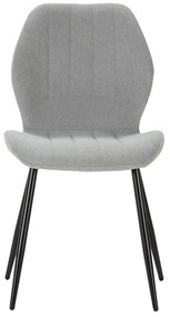 Светлосиви трапезни столове в комплект от 4 бр. Milu – Marckeric