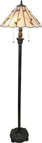 Brilagi - Tiffany витражна подова лампа FOLIA 2xE27/60W/230V