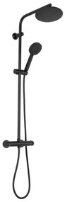 REA-P8804 - Комплект за душ с термостатен смесител BLISS матово черно