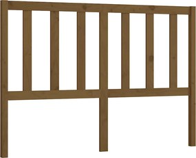 817738 vidaXL Горна табла за легло, меденокафява, 141x4x100 см, бор масив
