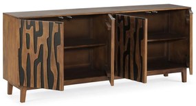 Кафяв скрин от масивно манго 190x80x40 cm Kantu – MOME