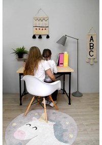 Памучен ръчно изработен детски килим подходящ за пране ø100 cm Believe in Yourself – Lorena Canals