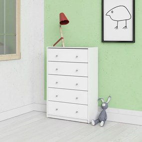 Бял скрин 72x108x30 cm May – Tvilum