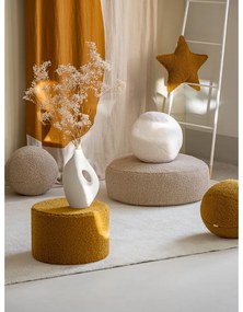 Светлокафяв детски пуф от букле Round – Wigiwama