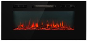 Klarstein Galeras, електрическа камина за стена и вграждане, 1800 W, LED, 3 цвята, таймер