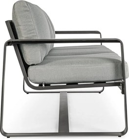 Сив алуминиев градински диван Merrigan – Bizzotto