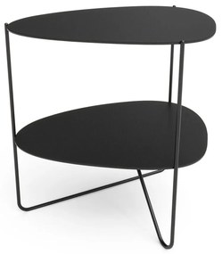 Черна метална масичка за кафе 37x44 cm Curve Double Bull – LIND DNA