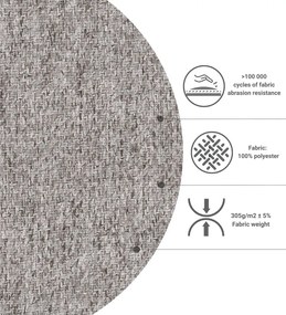 Светлокафяво боксспринг легло с място за съхранение 180x200 cm Imagine – Maison de Rêve