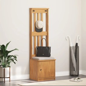 4010484 vidaXL L Дърво за антре SANDNES 45x40x159,5 cm масивна дървесина бор