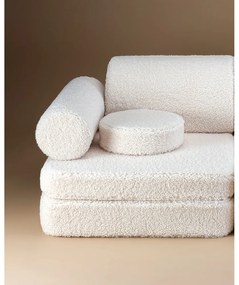 Кремав детски диван от букле 132 cm Settee – Wigiwama