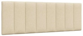 4019161 vidaXL Мека табла за легло, кремава, 120 см, плат